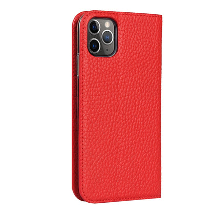 For iPhone 11 Pro Litchi Genuine Leather Phone Case (Red) - iPhone 11 Pro Cases by buy2fix | Online Shopping UK | buy2fix
