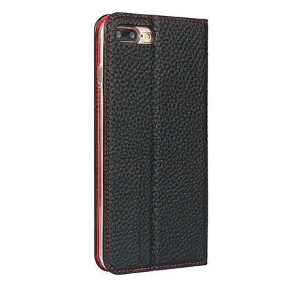 Litchi Genuine Leather Phone Case For iPhone 7 Plus / 8 Plus(Dark Blue) - More iPhone Cases by buy2fix | Online Shopping UK | buy2fix