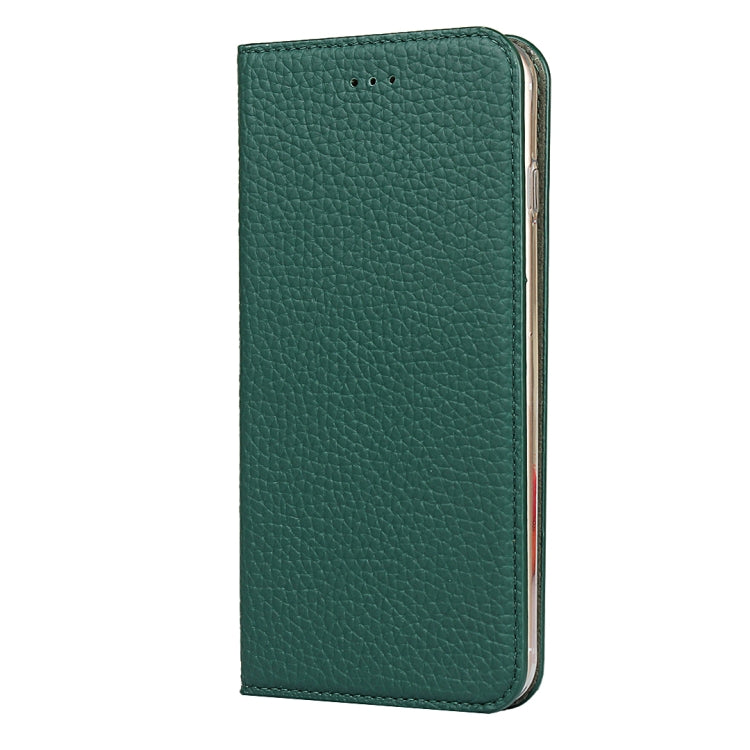 Litchi Genuine Leather Phone Case For iPhone 7 Plus / 8 Plus(Green) - More iPhone Cases by buy2fix | Online Shopping UK | buy2fix