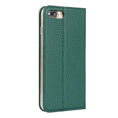 Litchi Genuine Leather Phone Case For iPhone 7 Plus / 8 Plus(Green) - More iPhone Cases by buy2fix | Online Shopping UK | buy2fix