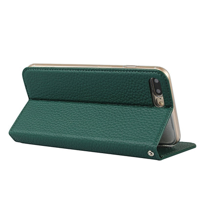 Litchi Genuine Leather Phone Case For iPhone 7 Plus / 8 Plus(Green) - More iPhone Cases by buy2fix | Online Shopping UK | buy2fix