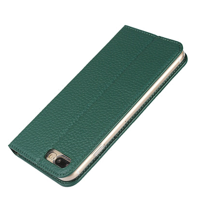 Litchi Genuine Leather Phone Case For iPhone 7 Plus / 8 Plus(Green) - More iPhone Cases by buy2fix | Online Shopping UK | buy2fix