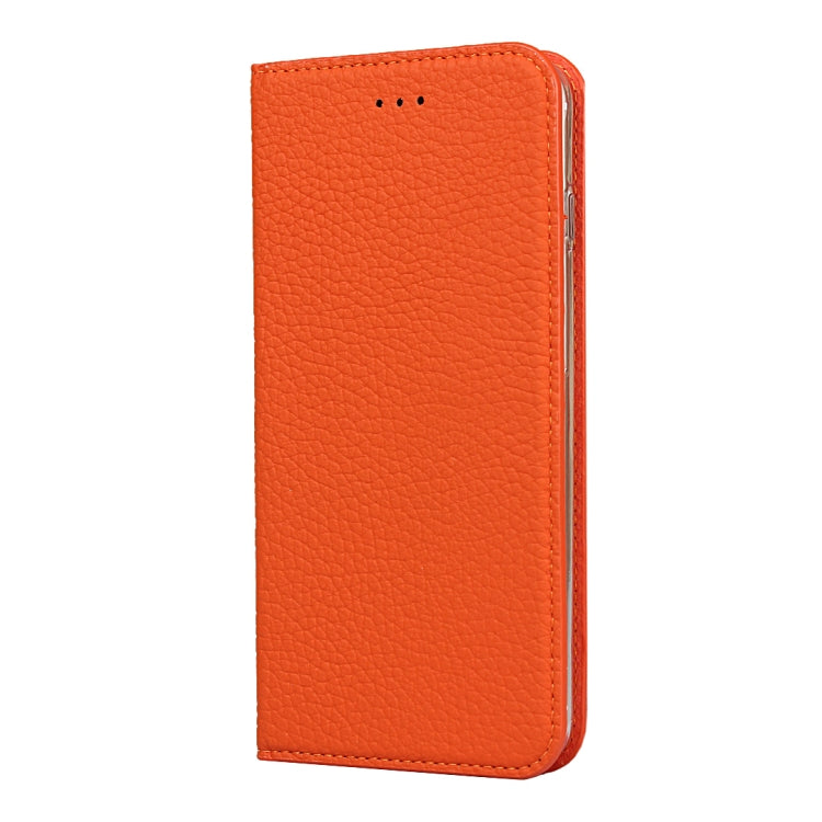 Litchi Genuine Leather Phone Case For iPhone 7 Plus / 8 Plus(Orange) - More iPhone Cases by buy2fix | Online Shopping UK | buy2fix