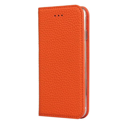 Litchi Genuine Leather Phone Case For iPhone 6 & 6s(Orange) - More iPhone Cases by buy2fix | Online Shopping UK | buy2fix