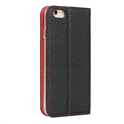 Litchi Genuine Leather Phone Case For iPhone 6 Plus & 6s Plus(Dark Blue) - More iPhone Cases by buy2fix | Online Shopping UK | buy2fix