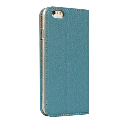 Litchi Genuine Leather Phone Case For iPhone 6 Plus & 6s Plus(Sky Blue) - More iPhone Cases by buy2fix | Online Shopping UK | buy2fix
