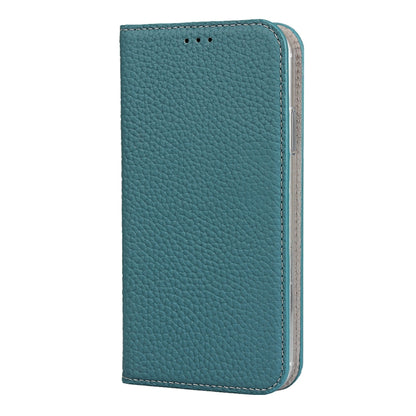 For iPhone XR Litchi Genuine Leather Phone Case(Sky Blue) - More iPhone Cases by buy2fix | Online Shopping UK | buy2fix