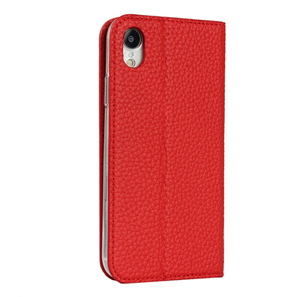 For iPhone XR Litchi Genuine Leather Phone Case(Red) - More iPhone Cases by buy2fix | Online Shopping UK | buy2fix