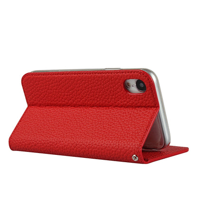 For iPhone XR Litchi Genuine Leather Phone Case(Red) - More iPhone Cases by buy2fix | Online Shopping UK | buy2fix