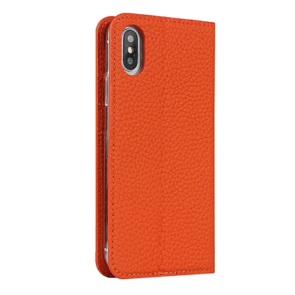 For iPhone XS Max Litchi Genuine Leather Phone Case(Orange) - More iPhone Cases by buy2fix | Online Shopping UK | buy2fix