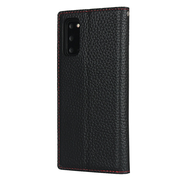 For Samsung Galaxy S20 Litchi Genuine Leather Phone Case(Black) - Galaxy Phone Cases by buy2fix | Online Shopping UK | buy2fix