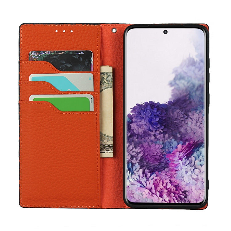 For Samsung Galaxy S20 Litchi Genuine Leather Phone Case(Black) - Galaxy Phone Cases by buy2fix | Online Shopping UK | buy2fix