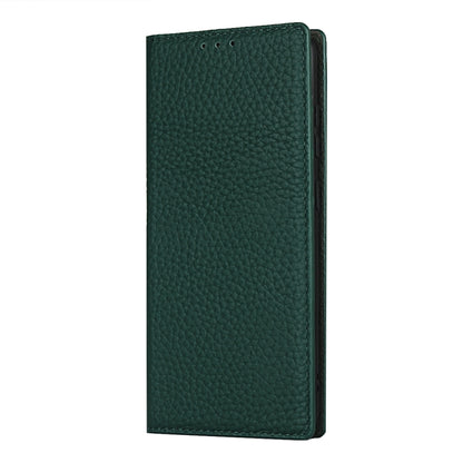 For Samsung Galaxy S20 Litchi Genuine Leather Phone Case(Green) - Galaxy Phone Cases by buy2fix | Online Shopping UK | buy2fix