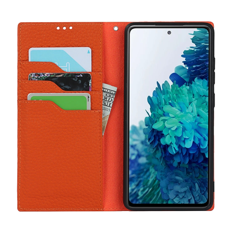 For Samsung Galaxy S20 FE Litchi Texture Horizontal Flip Top Layer Cowhide Leather Case with Holder & Card Slots & Wallet & Strap & Wire Winder(Black) - Galaxy S20 FE Cases by buy2fix | Online Shopping UK | buy2fix