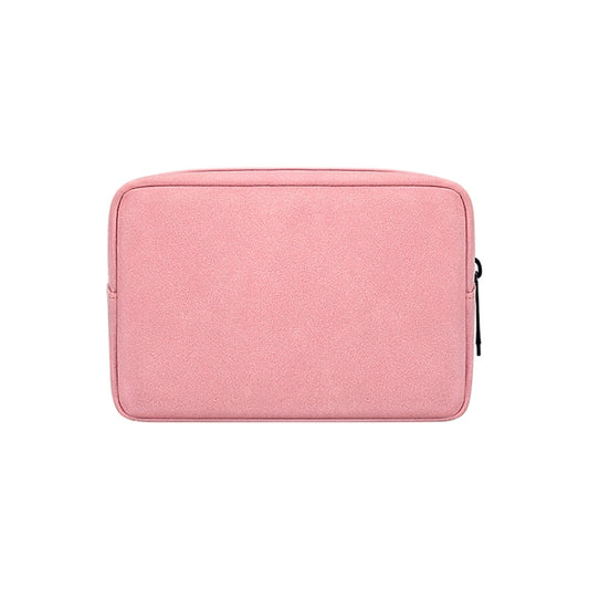 DY04 Portable Digital Accessory Frosted PU Bag(Pink) - Digital Storage Bag by buy2fix | Online Shopping UK | buy2fix