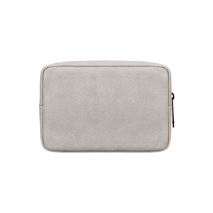 DY04 Portable Digital Accessory Frosted PU Bag(Light Grey) - Digital Storage Bag by buy2fix | Online Shopping UK | buy2fix