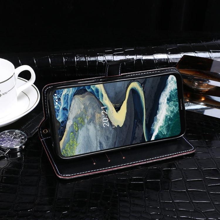 For Nokia C20 Plus idewei Crocodile Texture Horizontal Flip Leather Case with Holder & Card Slots & Wallet(Dark Blue) - Nokia Cases by idewei | Online Shopping UK | buy2fix