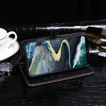 For Nokia C20 Plus idewei Crocodile Texture Horizontal Flip Leather Case with Holder & Card Slots & Wallet(Dark Blue) - Nokia Cases by idewei | Online Shopping UK | buy2fix