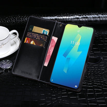 For Wiko Power U10 idewei Crocodile Texture Horizontal Flip Leather Case with Holder & Card Slots & Wallet(Black) - More Brand by idewei | Online Shopping UK | buy2fix