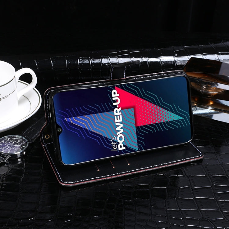 For Wiko Power U30 idewei Crocodile Texture Horizontal Flip Leather Case with Holder & Card Slots & Wallet(Dark Blue) - More Brand by idewei | Online Shopping UK | buy2fix