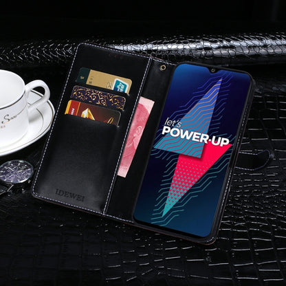 For Wiko Power U30 idewei Crocodile Texture Horizontal Flip Leather Case with Holder & Card Slots & Wallet(Dark Blue) - More Brand by idewei | Online Shopping UK | buy2fix