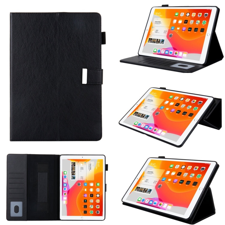 For iPad Pro 10.5 inch / iPad 10.2 Business Style Horizontal Flip Leather Case with Holder & Card Slot & Photo Frame & Wallet & Hand Strap & Sleep / Wake-up Function(Black) - iPad 10.2 Cases by buy2fix | Online Shopping UK | buy2fix