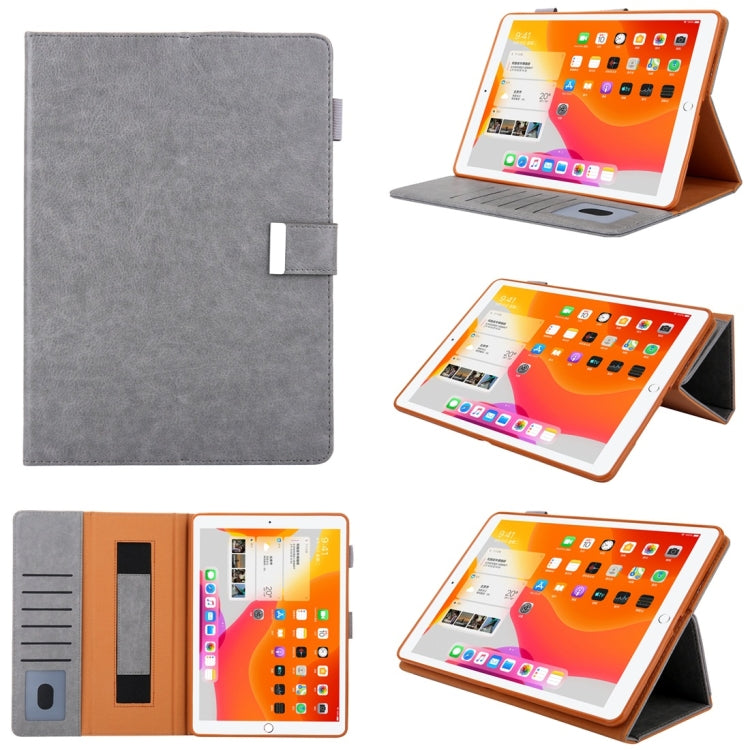 For iPad Pro 10.5 inch / iPad 10.2 Business Style Horizontal Flip Leather Case with Holder & Card Slot & Photo Frame & Wallet & Hand Strap & Sleep / Wake-up Function(Grey) - iPad 10.2 Cases by buy2fix | Online Shopping UK | buy2fix