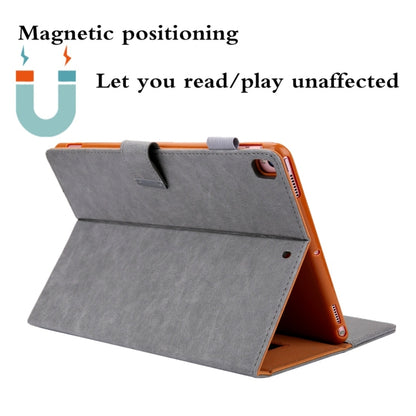 For iPad 5 / 6 / 7 / 8 / 9 Business Style Horizontal Flip Leather Case with Holder & Card Slot & Photo Frame & Wallet & Hand Strap & Sleep / Wake-up Function(Grey) - iPad 4 & 3 & 2 Cases by buy2fix | Online Shopping UK | buy2fix
