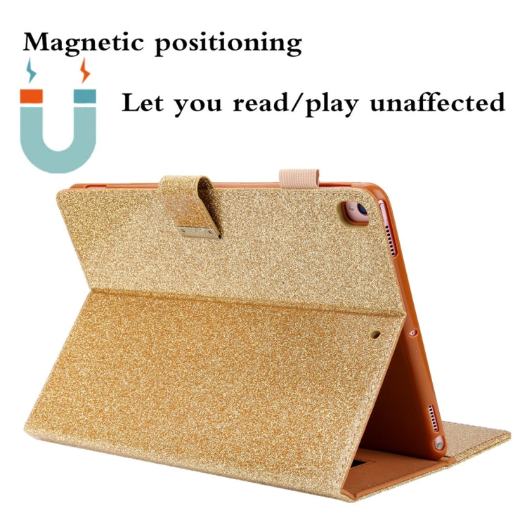 For iPad 5 / 6 / 7 / 8 / 9 Business Style Horizontal Flip Leather Case with Holder & Card Slot & Photo Frame & Wallet & Hand Strap & Sleep / Wake-up Function(Gold) - iPad 4 & 3 & 2 Cases by buy2fix | Online Shopping UK | buy2fix