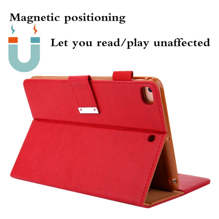 For iPad mini 1 / 2 / 3 / 4 / 5 Business Style Horizontal Flip Leather Case with Holder & Card Slot & Photo Frame & Wallet & Hand Strap & Sleep / Wake-up Function(Red) - iPad Mini 4 & 3 & 2 & 1 Cases by buy2fix | Online Shopping UK | buy2fix