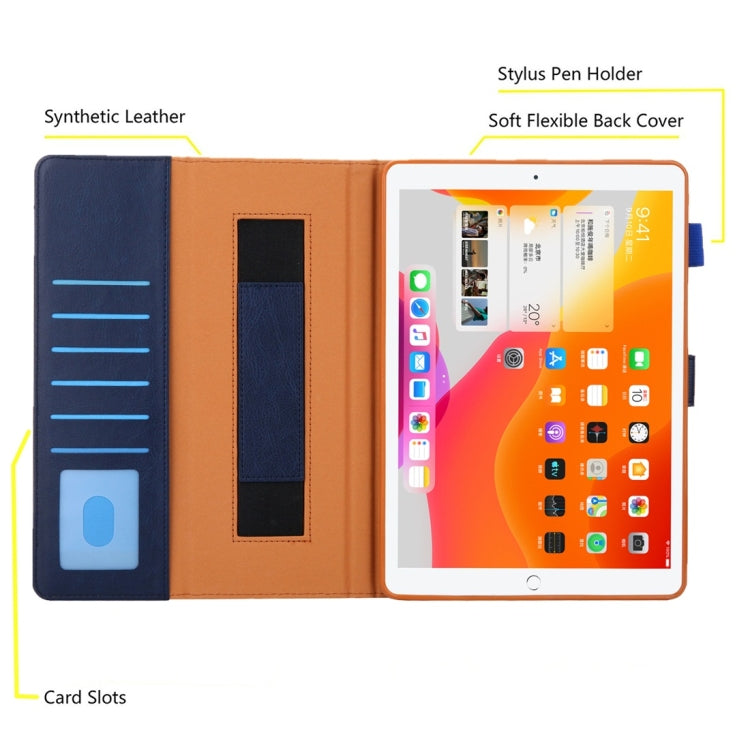 For iPad Pro 11 inch （2018） Business Style Horizontal Flip Leather Case with Holder & Card Slot & Photo Frame & Wallet & Hand Strap & Sleep / Wake-up Function(Blue) - iPad Pro 11 (2018) Cases by buy2fix | Online Shopping UK | buy2fix