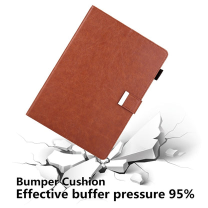 For iPad Pro 11 inch （2018） Business Style Horizontal Flip Leather Case with Holder & Card Slot & Photo Frame & Wallet & Hand Strap & Sleep / Wake-up Function(Brown) - iPad Pro 11 (2018) Cases by buy2fix | Online Shopping UK | buy2fix