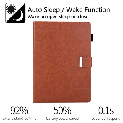 For iPad Pro 11 inch （2018） Business Style Horizontal Flip Leather Case with Holder & Card Slot & Photo Frame & Wallet & Hand Strap & Sleep / Wake-up Function(Brown) - iPad Pro 11 (2018) Cases by buy2fix | Online Shopping UK | buy2fix