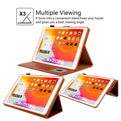 For iPad Pro 11 inch （2018） Business Style Horizontal Flip Leather Case with Holder & Card Slot & Photo Frame & Wallet & Hand Strap & Sleep / Wake-up Function(Brown) - iPad Pro 11 (2018) Cases by buy2fix | Online Shopping UK | buy2fix