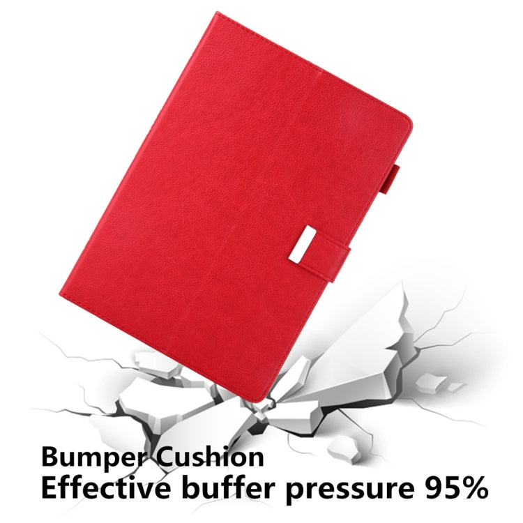 For iPad Pro 11 inch （2018） Business Style Horizontal Flip Leather Case with Holder & Card Slot & Photo Frame & Wallet & Hand Strap & Sleep / Wake-up Function(Red) - iPad Pro 11 (2018) Cases by buy2fix | Online Shopping UK | buy2fix
