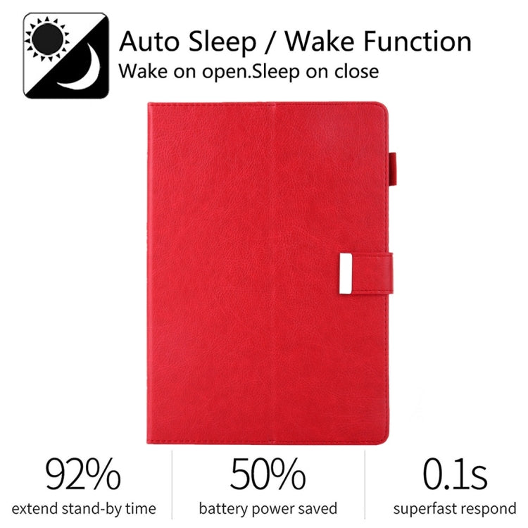 For iPad Pro 11 inch （2018） Business Style Horizontal Flip Leather Case with Holder & Card Slot & Photo Frame & Wallet & Hand Strap & Sleep / Wake-up Function(Red) - iPad Pro 11 (2018) Cases by buy2fix | Online Shopping UK | buy2fix