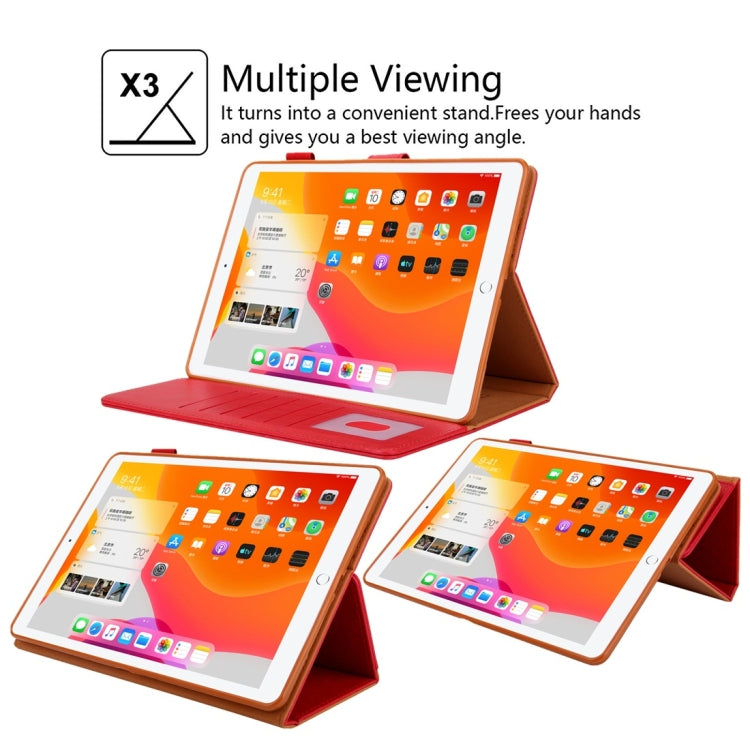 For iPad Pro 11 inch （2018） Business Style Horizontal Flip Leather Case with Holder & Card Slot & Photo Frame & Wallet & Hand Strap & Sleep / Wake-up Function(Red) - iPad Pro 11 (2018) Cases by buy2fix | Online Shopping UK | buy2fix