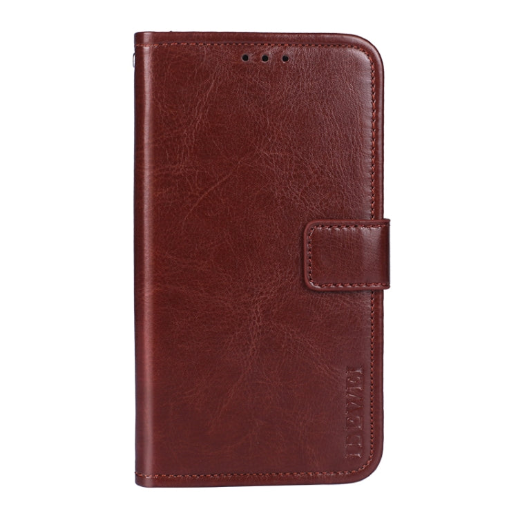 For Blackview A90 idewei Crazy Horse Texture Horizontal Flip Leather Case with Holder & Card Slots & Wallet(Brown) - More Brand by idewei | Online Shopping UK | buy2fix