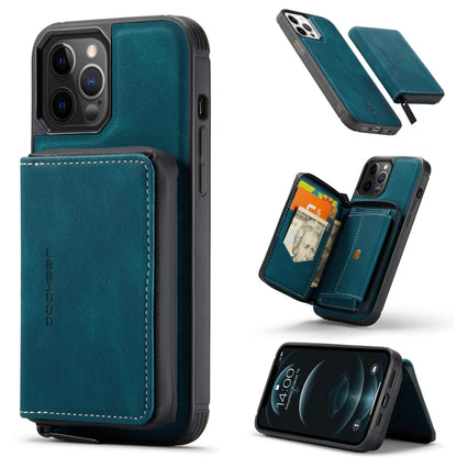 For iPhone 12 mini JEEHOOD Magnetic Zipper Horizontal Flip Leather Case with Holder & Card Slot & Wallet (Blue) - iPhone 12 mini Cases by JEEHOOD | Online Shopping UK | buy2fix