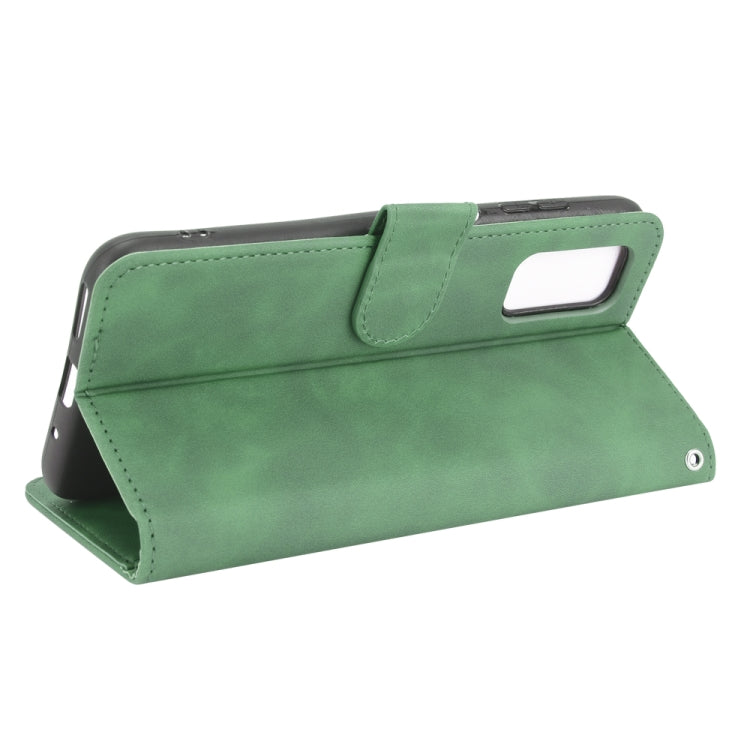For Blackview A90 Solid Color Skin Feel Magnetic Buckle Horizontal Flip Calf Texture PU Leather Case with Holder & Card Slots & Wallet(Green) - More Brand by buy2fix | Online Shopping UK | buy2fix