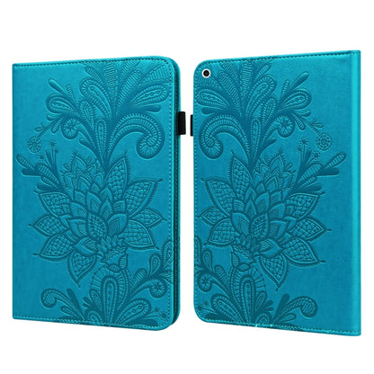 Lace Flower Embossing Pattern Horizontal Flip Leather Case with Holder & Card Slots & Wallet & Photo Frame & Sleep / Wake-up Function For iPad 9.7 2018 / 9.7  2017 / Air 2 / Air(Blue) - iPad Pro 9.7 inch Cases by buy2fix | Online Shopping UK | buy2fix