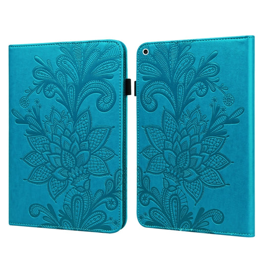 Lace Flower Embossing Pattern Horizontal Flip Leather Case with Holder & Card Slots & Wallet & Photo Frame & Sleep / Wake-up Function For iPad 9.7 2018 / 9.7  2017 / Air 2 / Air(Blue) - iPad Pro 9.7 inch Cases by buy2fix | Online Shopping UK | buy2fix