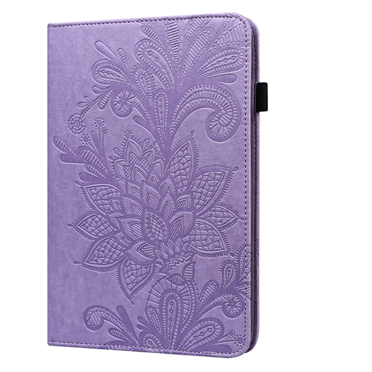 Lace Flower Embossing Pattern Horizontal Flip Leather Case with Holder & Card Slots & Wallet & Photo Frame & Sleep / Wake-up Function For iPad Pro 10.5 2017 / 10.2 2019(Purple) - iPad Pro 10.5 inch Cases by buy2fix | Online Shopping UK | buy2fix