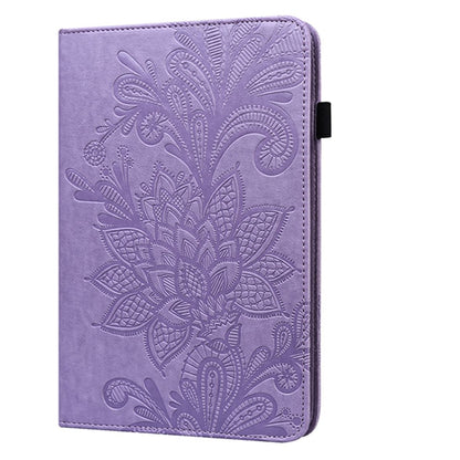 Lace Flower Embossing Pattern Horizontal Flip Leather Case with Holder & Card Slots & Wallet & Photo Frame & Sleep / Wake-up Function For iPad Pro 10.5 2017 / 10.2 2019(Purple) - iPad Pro 10.5 inch Cases by buy2fix | Online Shopping UK | buy2fix