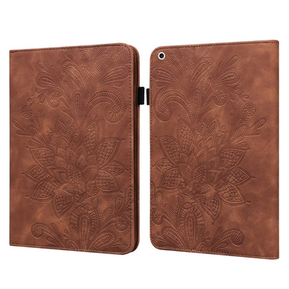 Lace Flower Embossing Pattern Horizontal Flip Leather Case with Holder & Card Slots & Wallet & Photo Frame & Sleep / Wake-up Function For iPad Pro 10.5 2017 / 10.2 2019(Brown) - iPad Pro 10.5 inch Cases by buy2fix | Online Shopping UK | buy2fix