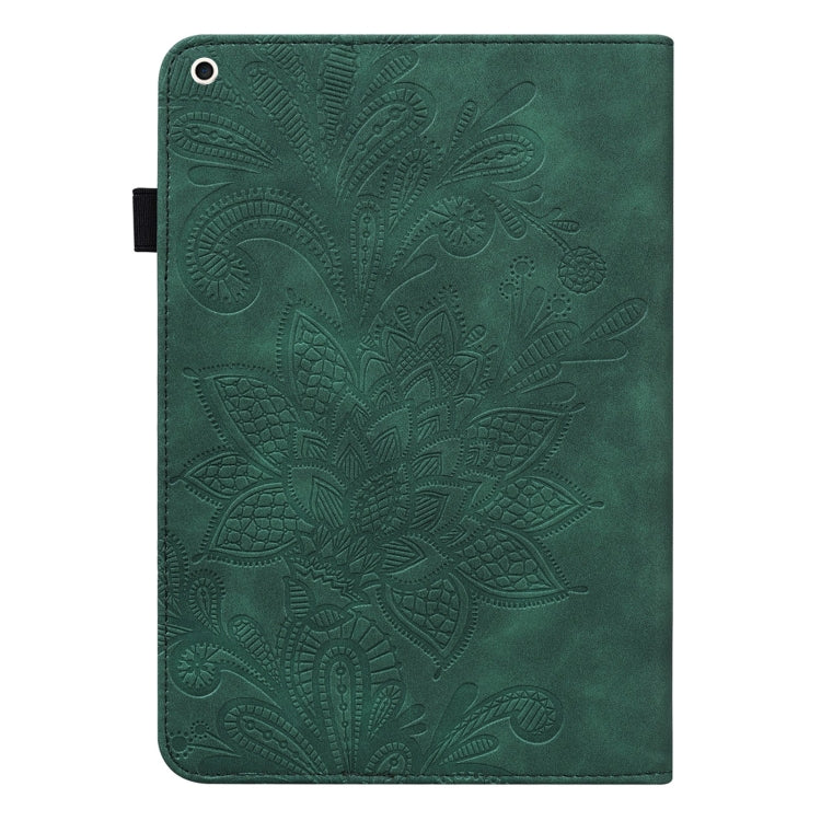 Lace Flower Embossing Pattern Horizontal Flip Leather Case with Holder & Card Slots & Wallet & Photo Frame & Sleep / Wake-up Function For iPad Pro 10.5 2017 / 10.2 2019(Green) - iPad Pro 10.5 inch Cases by buy2fix | Online Shopping UK | buy2fix
