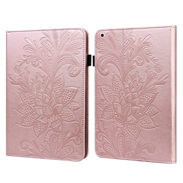 Lace Flower Embossing Pattern Horizontal Flip Leather Case with Holder & Card Slots & Wallet & Photo Frame & Sleep / Wake-up Function For iPad Pro 10.5 2017 / 10.2 2019(Rose Gold) - iPad Pro 10.5 inch Cases by buy2fix | Online Shopping UK | buy2fix