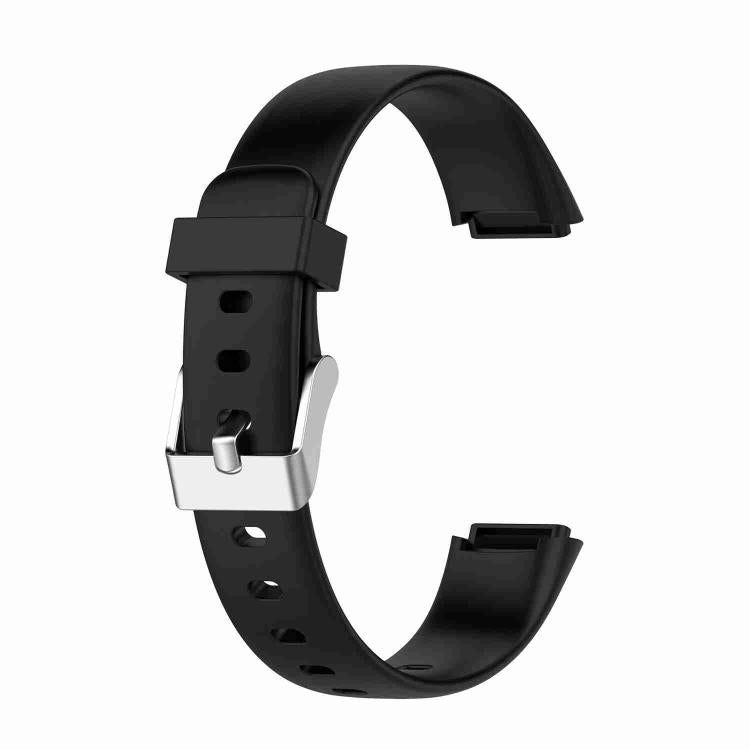 xDfind For Fitbit Luxe Silicone Color Buckle Watch Band, Size:S(Black) by xDfind