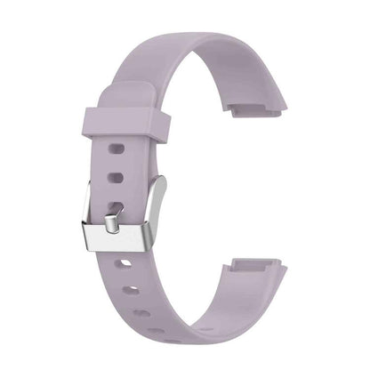 xDfind For Fitbit Luxe Silicone Color Buckle Watch Band, Size:L(Light Purple) by xDfind