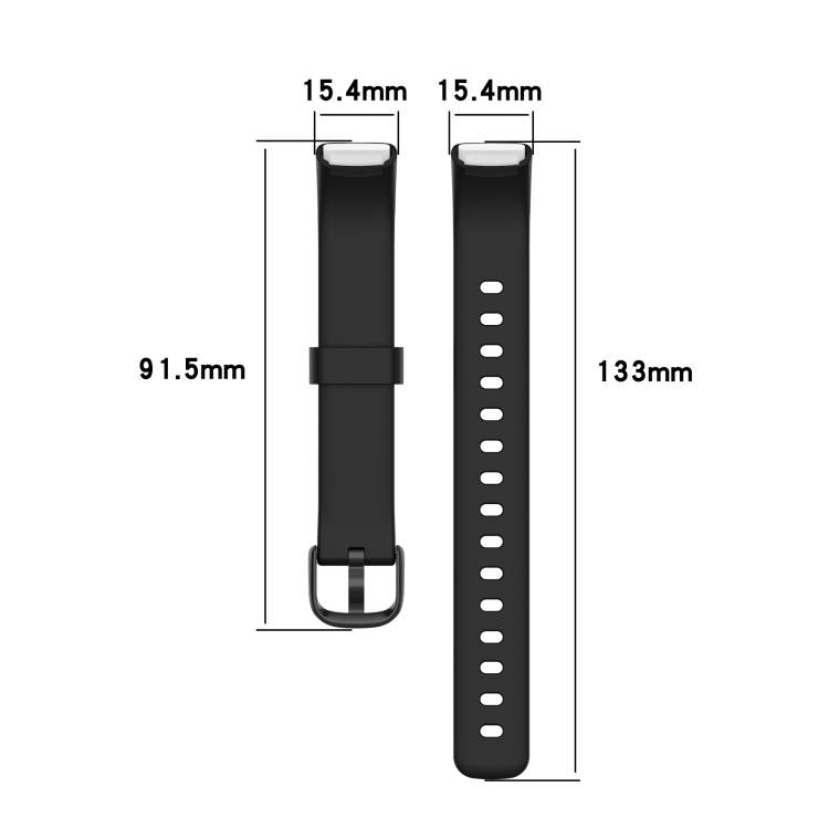 xDfind For Fitbit Luxe Silicone Color Buckle Watch Band, Size:L(Apricot) by xDfind